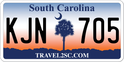 SC license plate KJN705