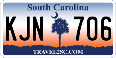 SC license plate KJN706