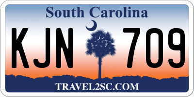 SC license plate KJN709