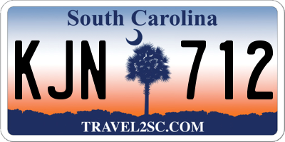 SC license plate KJN712