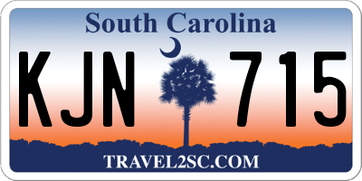 SC license plate KJN715