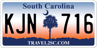 SC license plate KJN716