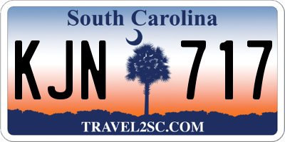 SC license plate KJN717