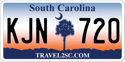 SC license plate KJN720