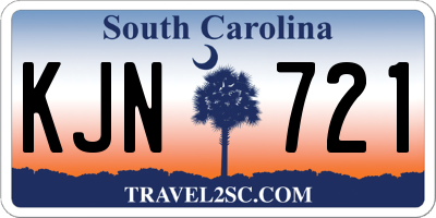SC license plate KJN721