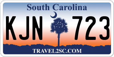 SC license plate KJN723