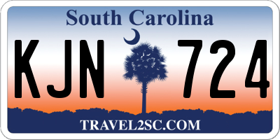 SC license plate KJN724