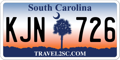 SC license plate KJN726