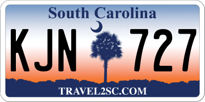 SC license plate KJN727