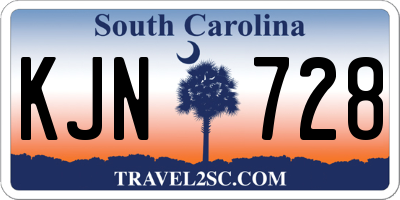 SC license plate KJN728