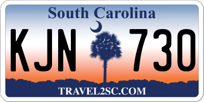 SC license plate KJN730