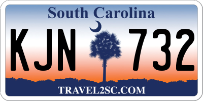 SC license plate KJN732