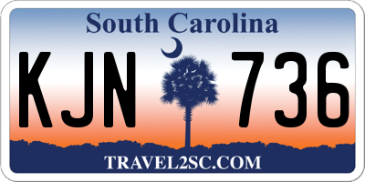 SC license plate KJN736