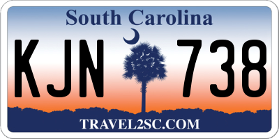 SC license plate KJN738