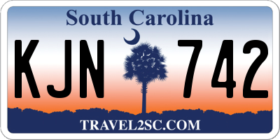 SC license plate KJN742