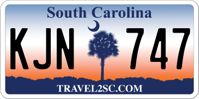 SC license plate KJN747