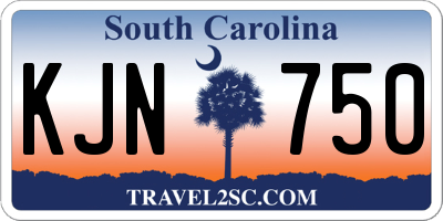 SC license plate KJN750