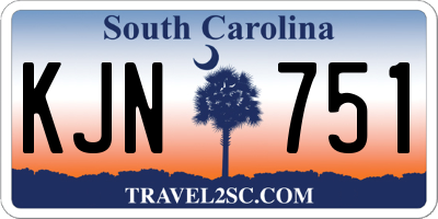 SC license plate KJN751