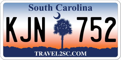 SC license plate KJN752