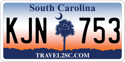 SC license plate KJN753