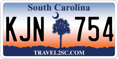 SC license plate KJN754