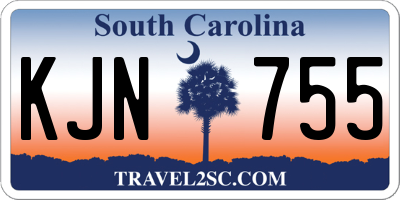 SC license plate KJN755