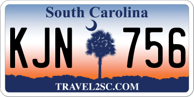 SC license plate KJN756