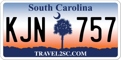 SC license plate KJN757