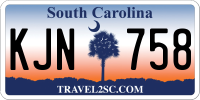 SC license plate KJN758