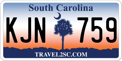 SC license plate KJN759