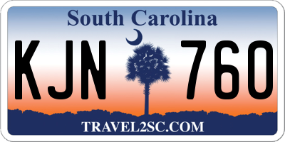 SC license plate KJN760