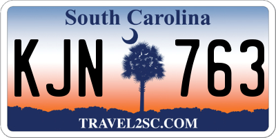 SC license plate KJN763