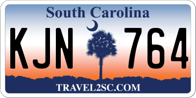 SC license plate KJN764