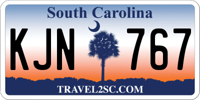 SC license plate KJN767