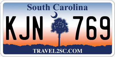 SC license plate KJN769