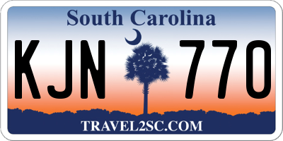 SC license plate KJN770