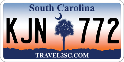 SC license plate KJN772
