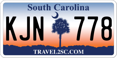 SC license plate KJN778