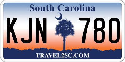 SC license plate KJN780