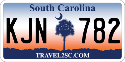 SC license plate KJN782