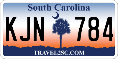 SC license plate KJN784