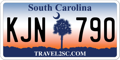 SC license plate KJN790