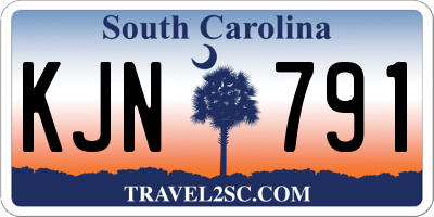 SC license plate KJN791