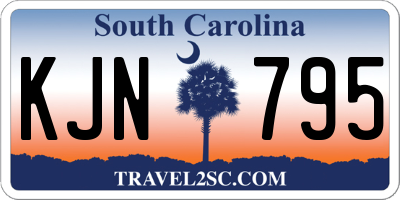 SC license plate KJN795