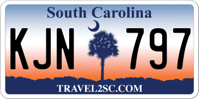 SC license plate KJN797