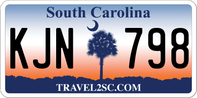 SC license plate KJN798