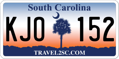 SC license plate KJO152