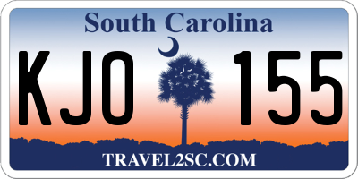 SC license plate KJO155