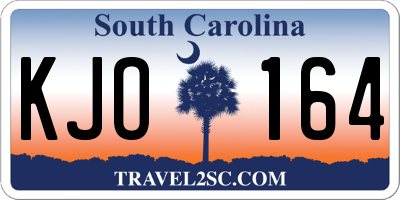 SC license plate KJO164