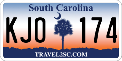 SC license plate KJO174